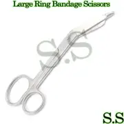 One Large Ring Lister Bandage Scissors 7.25" Surgical Instruments