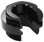 Aeroflow Push On EFI Fitting Retaining Locking Collar With Slot Black - AF59-905-02BLK