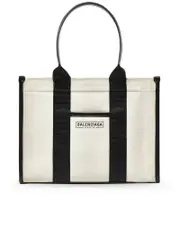 Balenciaga Hardware Small Tote Bag in Beige