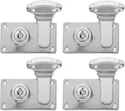 OSALADI Antique Suitcase Lock Latch 4pcs Suitcase Lock Hasps Catch Latch for Jewelry Toolbox