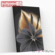Paint By Numbers Kit Flower Abstract DIY Wall Decor Art Home Beginner Painting