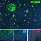 1049 Wall Stickers Luminous Stars Moon Planet Glow In The Dark Nursery Kids .,