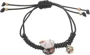 PLAFOPE Fortune Cat Bracelet for Women Red String Bracelet Ceramic Cat Beads Present for Lover