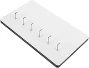 12mm Thick Sublimation Plate 6 Hole Hanging Frame White Diy Decor Board Key Clothing Hook Office Storage