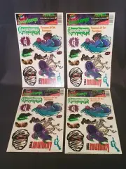 Vintage 1996 Goosebumps Window Clings R.L. Stine Halloween Color Clings LOT OF 4