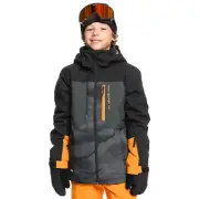 Quiksilver Youth Silvertip Jacket True Black 10k 2025 Jacket Boy Snowboard
