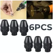 6x Keyless Chuck Quick Change Dremel Rotary Tool Drill Universal Accessories
