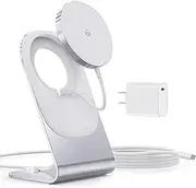 Magnetic Wireless Charger for iPhone 16/15/14/13/12 - Mag Charger+20W USB C Adapter, Fast Wireless Charging Stand/Pad with 5ft USB-C Cable for iPhone 16/15/14/13/12 Pro Max Plus Mini,Mag-Safe Charger