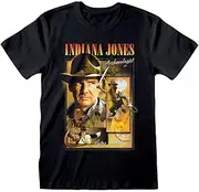 [Heroes Inc.] Heroes Inc Indiana Jones 'Homage' (Black) T-Shirt (as1, Alpha, m, Regular, Regular)
