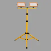 Two Solar Floodlights with Double-head Bracket Emergency Overhaul Work Light