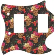 SG Standard Pickguard Custom Gibson Graphical Guitar Pick Guard Skulls Roses 1