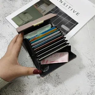 信用卡夾 卡片包 卡包女精致時尚小巧個性復古多卡位零錢包防盜刷消磁信用銀行卡套『my0834』