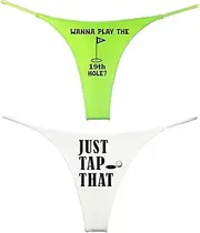 [NE Beauty] Funny Golf Thong Set For Women (Set of 2) Tap and 19