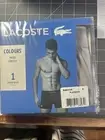 1 Pair Micro Stretch Lacoste Boxer Briefs - Size Small - Platinum Silver Grey