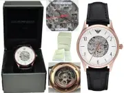 ARMANI Men's Skeleton Watch Automatic (21 Jewels) AR32 T1G