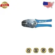 Professional Ratcheting Terminal Crimper with Ergonomic Grip - Compact Tool