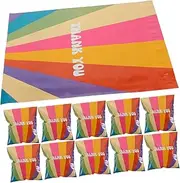 FIXOSHEE 100pcs Courier Bag Merchandise Boxes Thank Bags Shipping Mailers Filler Sealable Packaging Baggies Clothes Storage with Zips Thicken Packing Bag