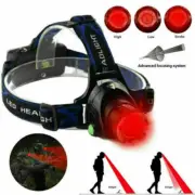 Tactical LED Headlamp Head Torch Red Light Hunting Headlamp Zoom Lamp Outdoor