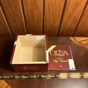 Cigar Box Wooden Empty Oliva Serie V Liga Especial Empty Box