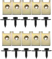 SCNCADEEMT 20pcs Hex Head Tapping Socket Bolt Screw Clips with Speed Fastener Engine Shield Compatible with Under Tray Splash Guard Compatible with BMW Fasteners and Clips