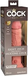 King Cock Elite 8'' Dual Density Cock - Flesh - Flesh 20.3 cm Dong