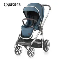 在飛比找PChome24h購物優惠-OYSTER3雙向嬰幼兒手推車-啞光藍