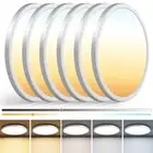 6Pack 13 inch Ceiling Light Fixture, 3000K/3500K/4000K/5000K/6500K Adjustable...