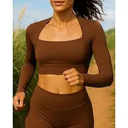 Women's Running Shirt Tennis Shirt Slim Long Sleeve Top Breathable Quick Dry Lightweight Elastic Tennis Golf Running Sportswear Activewear Solid Colored Black
