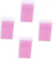 4boxes Eyelash Glue Cleaning Nail Remover Pads Nail Cleaner Tool Eyelash Glue Cleaner Nail Wipes Lash Cleaner Eyelash Glue Remover Glue Cleaning Wipes Non-woven Fabric Wipes Pink FRCOLOR