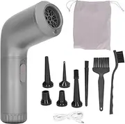 TOOLSGO Air Duster 98000RPM 18500pa 3 Gear Speed Low Noise Handheld Cordless Air Blower Electric Keyboard Cleaner for Car Interior Hair Dust Cleaning