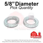 5/8" Medium Split Ring Lock Washers Medium Carbon Steel Zinc (Pick Quantity)