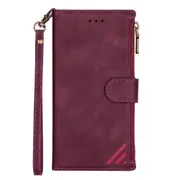 Zipper Wallet PU Leather Case for Samsung Galaxy S10E Card Phone Cover