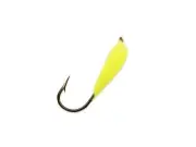 Mack's Lure 02147 Glo Hooks, Snelled (Bronze Hook) Chartreuse