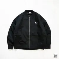 在飛比找蝦皮購物優惠-貳柒商店) Puma T7 Bomber 女款 黑色 棒球外