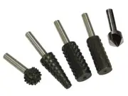 Faithfull - Rotary Rasps (4) & Countersink (1) Set