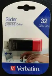 Verbatim Store n Go Slider 32GB USB Flash Drive