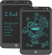 [2 Pack] LCD Writing Tablet Pad 9.25 Inch Ewriter Electronic Board and Memo Not