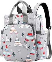 Toddmomy 1Pc Large Capacity Diaper Bag Backpack Dark Grey Nappy Organizer for Essentials Moisture with Multiple Pockets for Easy Access and Storage for Travel