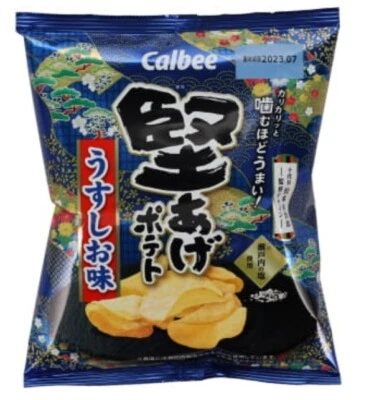 Calbee Kataage Potato Light Salt Flavor 65g Japanese Snack Chips Kashi