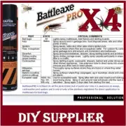 4 bottles Battleaxe PRO AEROSOL Spray Bed bugs, Lice, Ticks,Fleas,Dust Mites