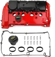 HSPSWIFTER Aluminum N13 Valve Cover Kit with Gasket and Bolts Compatible with BMW 116i 316i 118i 120i N13B16A Part 11127646553 11127601863 (Red)