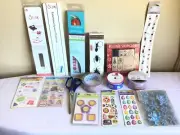 4lbs Arts And Crafts Sizzix Stamping Stickers Tape Scrapbooking Junk Drawer Lot
