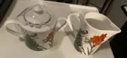 Grace Teaware Porcelain Cream & Sugar Set of 2 NEW