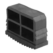 Rubber Non Slip Step Ladder Feet Replacement Cushion Mat Black 2 Pcs