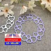 Multi heart wreath circle metal cutting dies cut machine cutter die