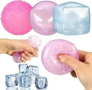 Meooeck 3 Pack Fidget Set Stress Cube Balls Sensory Decompression Venting for Relief Anxiety Calming Cool Down Relaxation Office Prizes for Adults