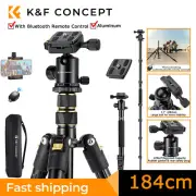 K&F Concept 72in Camera Tripod Portable w/ Ball Head for Canon Nikon Camera DSLR