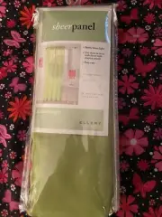 Ellery Homestyles NEW Sheer Panel Kaleidoscope Light Green 59 by 84 inches
