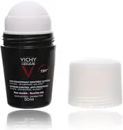 Vichy Homme Bille Régulation Intense Deodorant 50ml - Unscented, Alcohol-Free, Long Lasting, Daily Use