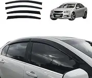 OAD4X4 Weathershields Compatible with Holden Commodore VE VF Sedan, Weather Shields Window Visors Wind Deflectors Sun Rain Guard 4PCS Set